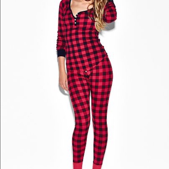 PINK Victoria's Secret Other - Victoria Secret Pink buffalo plaid onesie